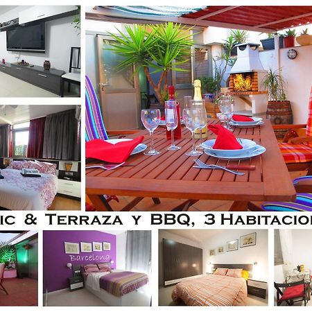 Apartamentos Atico Airport Barcelona, Terraza Y Barbacoa Viladecáns Eksteriør bilde